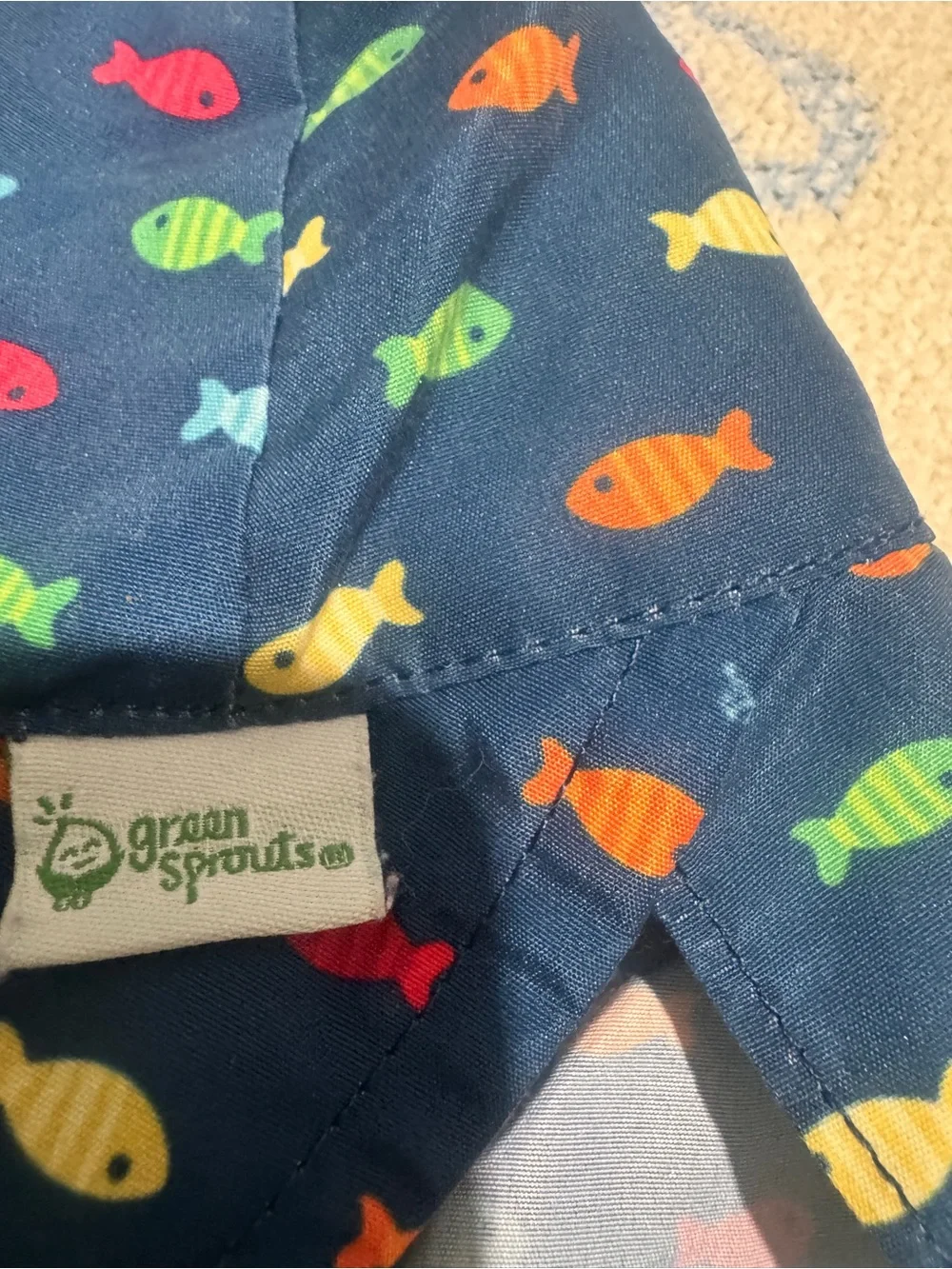 Green Sprouts navy bucket